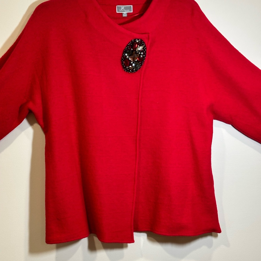 JM Collection Women’s Red Sweater